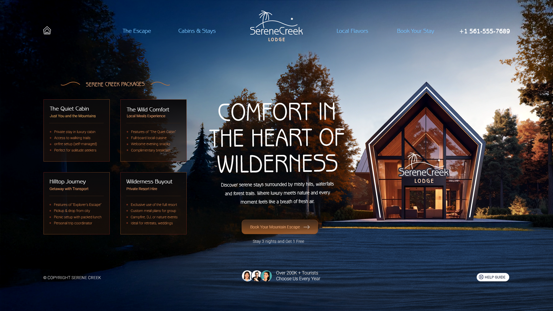 Serene Creek Lodge hero